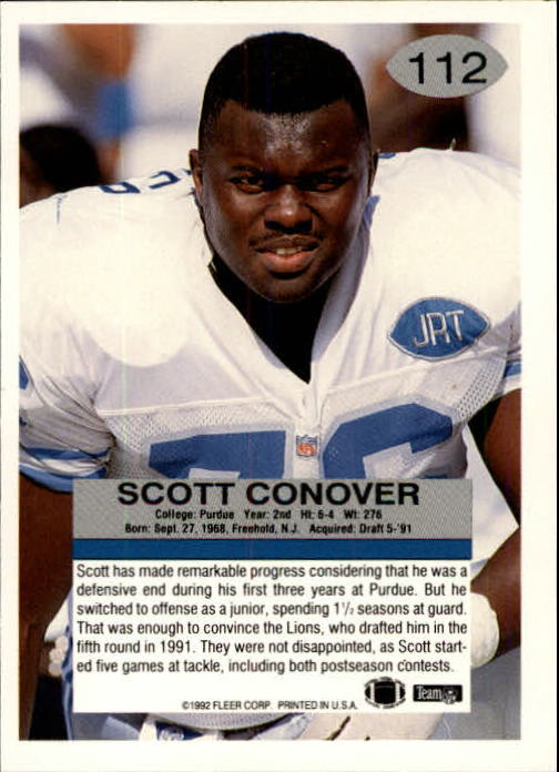 A6106- 1992 Fleer Football Card #s 1-250 +Rookies -You Pick- 15+ FREE US SHIP - Picture 217 of 487