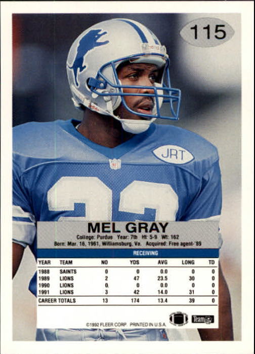 A6106- 1992 Fleer Football Card #s 1-250 +Rookies -You Pick- 15+ FREE US SHIP - Picture 223 of 487