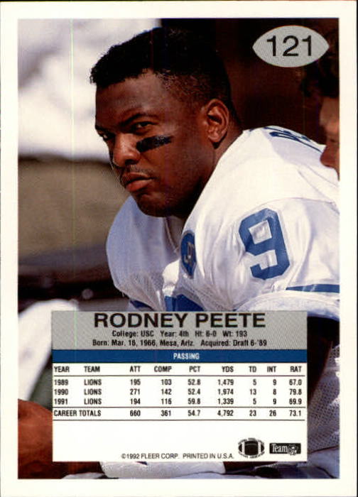 A6106- 1992 Fleer Football Card #s 1-250 +Rookies -You Pick- 15+ FREE US SHIP - Picture 235 of 487