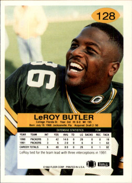 A6106- 1992 Fleer Football Card #s 1-250 +Rookies -You Pick- 15+ FREE US SHIP - Picture 247 of 487