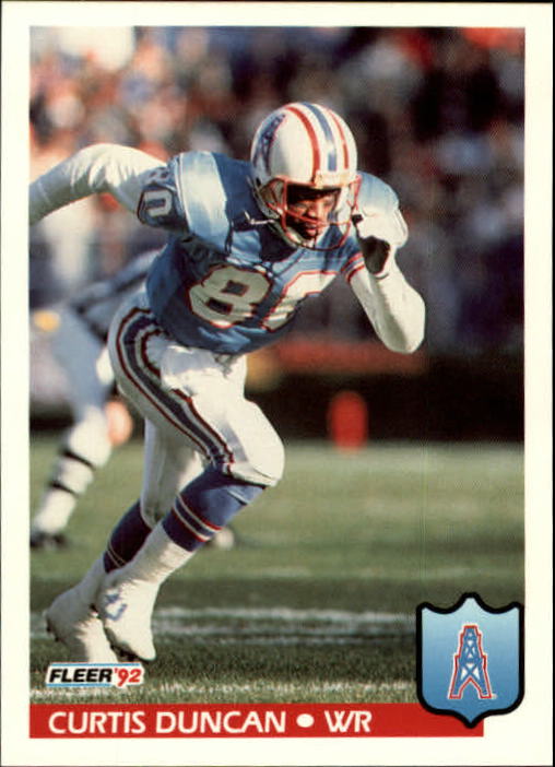 : 1989 Topps # 92 Curtis Duncan Houston Oilers (Football