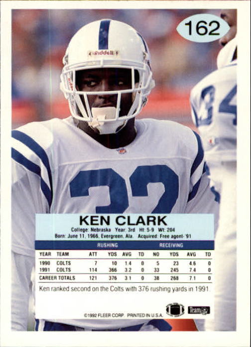 A6106- 1992 Fleer Football Card #s 1-250 +Rookies -You Pick- 15+ FREE US SHIP - Picture 315 of 487