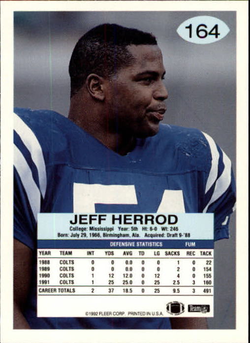 A6106- 1992 Fleer Football Card #s 1-250 +Rookies -You Pick- 15+ FREE US SHIP - Picture 319 of 487