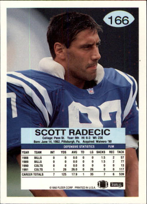 A6106- 1992 Fleer Football Card #s 1-250 +Rookies -You Pick- 15+ FREE US SHIP - Picture 323 of 487