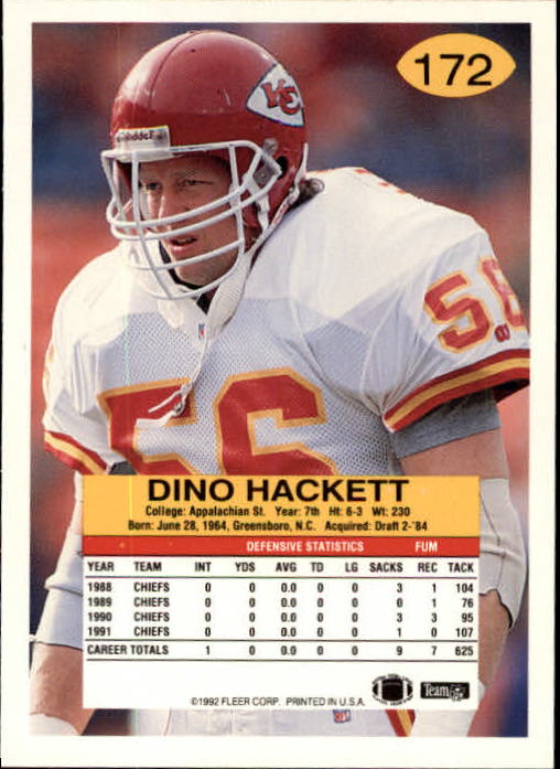 A6106- 1992 Fleer Football Card #s 1-250 +Rookies -You Pick- 15+ FREE US SHIP - Picture 335 of 487