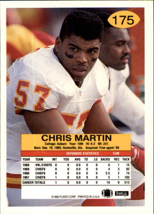 A6106- 1992 Fleer Football Card #s 1-250 +Rookies -You Pick- 15+ FREE US SHIP - Picture 341 of 487