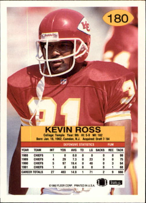 A6106- 1992 Fleer Football Card #s 1-250 +Rookies -You Pick- 15+ FREE US SHIP - Picture 351 of 487