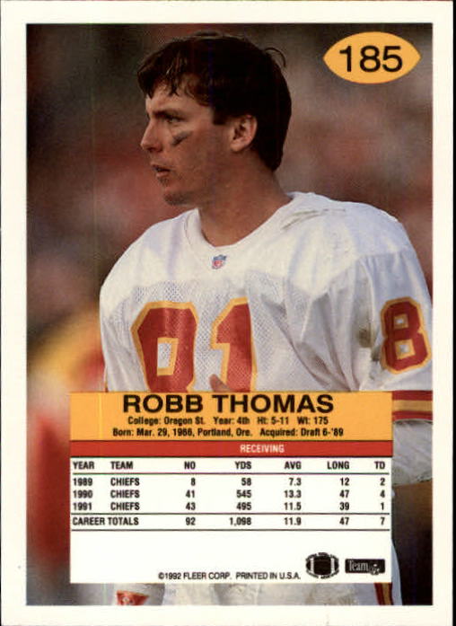 A6106- 1992 Fleer Football Card #s 1-250 +Rookies -You Pick- 15+ FREE US SHIP - Picture 361 of 487