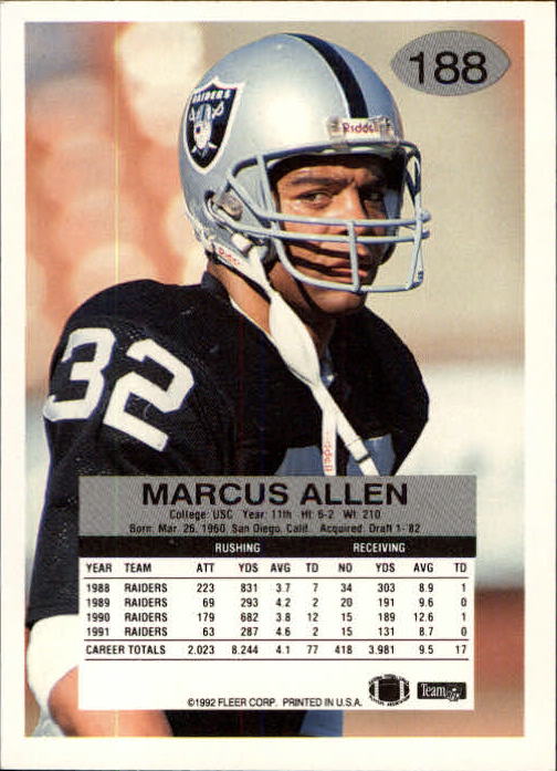 A6106- 1992 Fleer Football Card #s 1-250 +Rookies -You Pick- 15+ FREE US SHIP - Picture 367 of 487