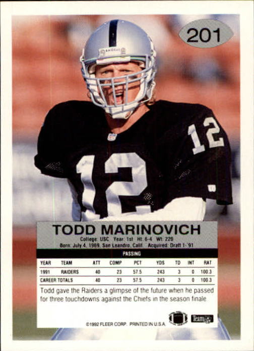 A6106- 1992 Fleer Football Card #s 1-250 +Rookies -You Pick- 15+ FREE US SHIP - Picture 393 of 487