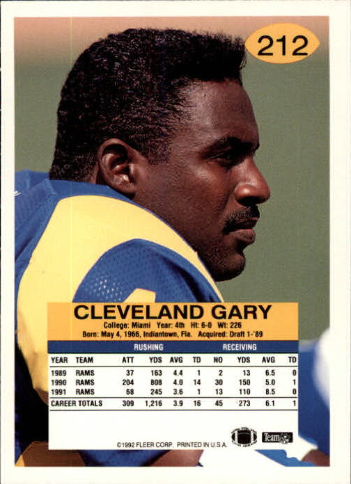 A6106- 1992 Fleer Football Card #s 1-250 +Rookies -You Pick- 15+ FREE US SHIP - Picture 415 of 487