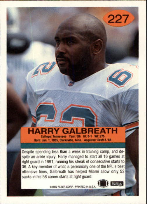 A6106- 1992 Fleer Football Card #s 1-250 +Rookies -You Pick- 15+ FREE US SHIP - Picture 445 of 487