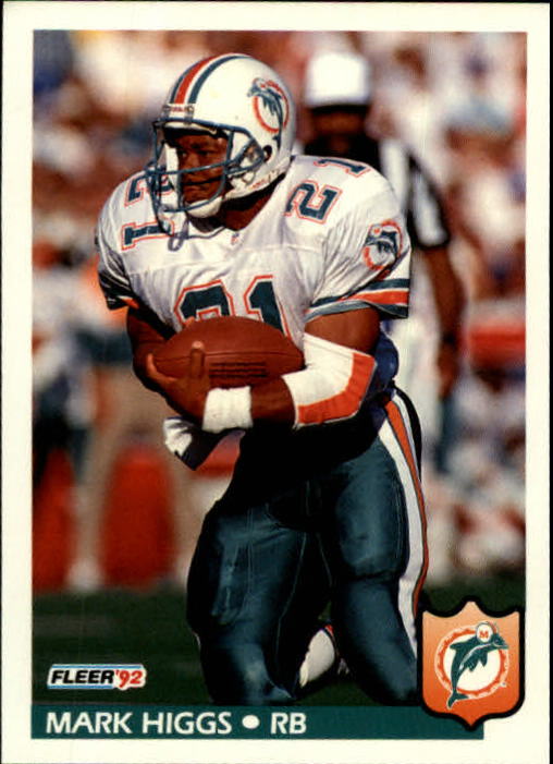 Mark Higgs Dolphins Kentucky Signed 1992 NFL GameDay #247 Autographed Card