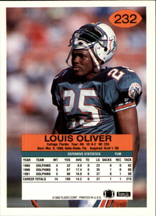 A6106- 1992 Fleer Football Card #s 1-250 +Rookies -You Pick- 15+ FREE US SHIP - Picture 453 of 487
