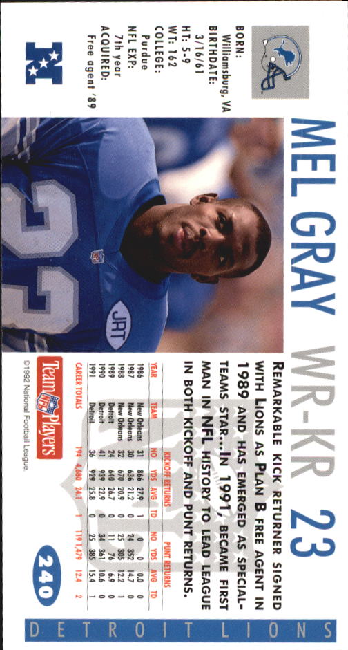 B2745- 1992 GameDay Football Cards 1-250 +Rookies -You Pick- 15+ FREE US SHIP - Picture 447 of 467