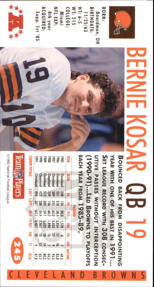 B2745- 1992 GameDay Football Cards 1-250 +Rookies -You Pick- 15+ FREE US SHIP - Picture 457 of 467