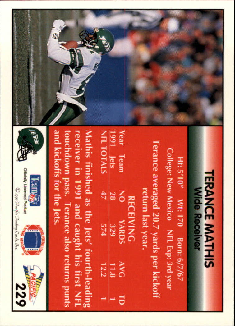1992 Pacific #228 Johnny Hector back image