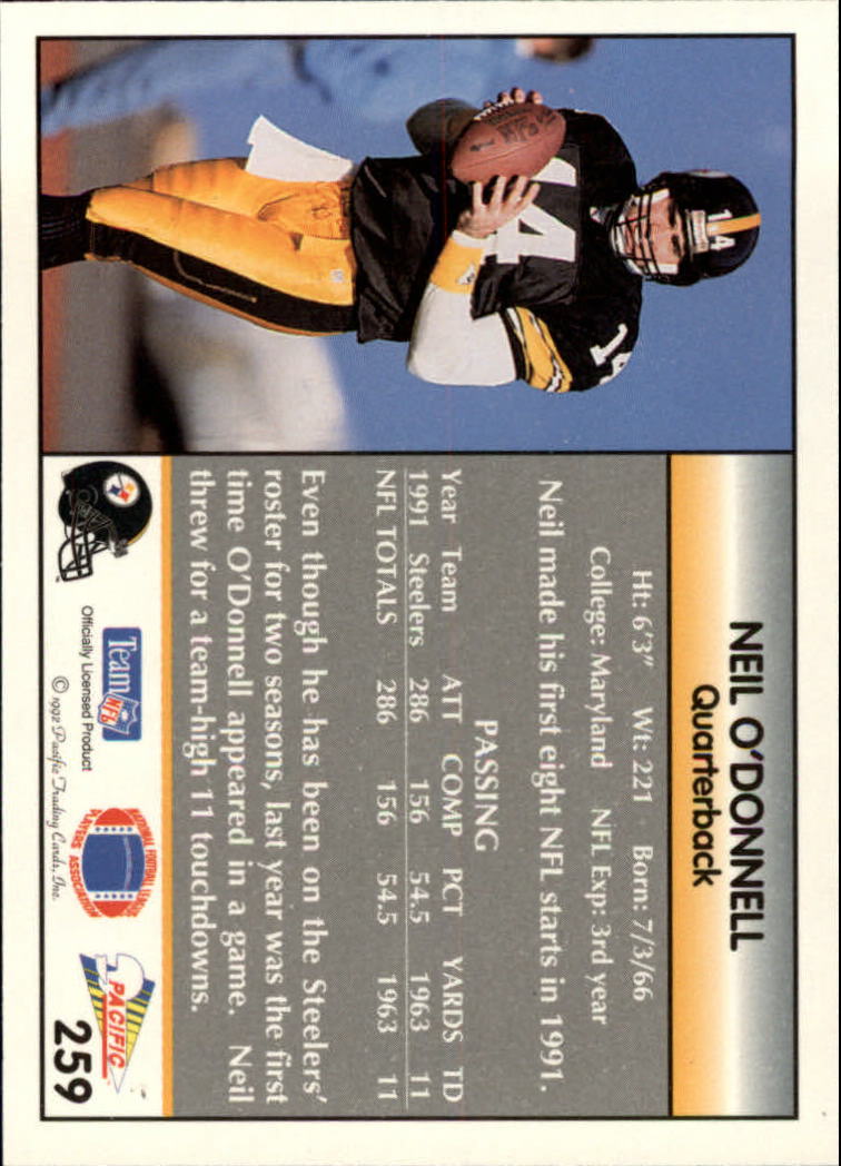 B1903- 1992 Pacific Football Cards 251-500 +Rookies -You Pick- 15+ FREE US SHIP - Picture 17 of 481