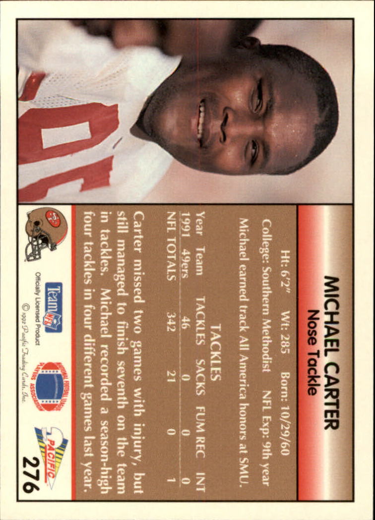B1903- 1992 Pacific Football Cards 251-500 +Rookies -You Pick- 15+ FREE US SHIP - Picture 49 of 481