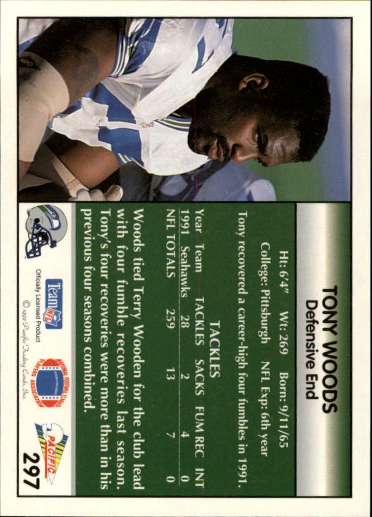 B1903- 1992 Pacific Football Cards 251-500 +Rookies -You Pick- 15+ FREE US SHIP - Picture 91 of 481