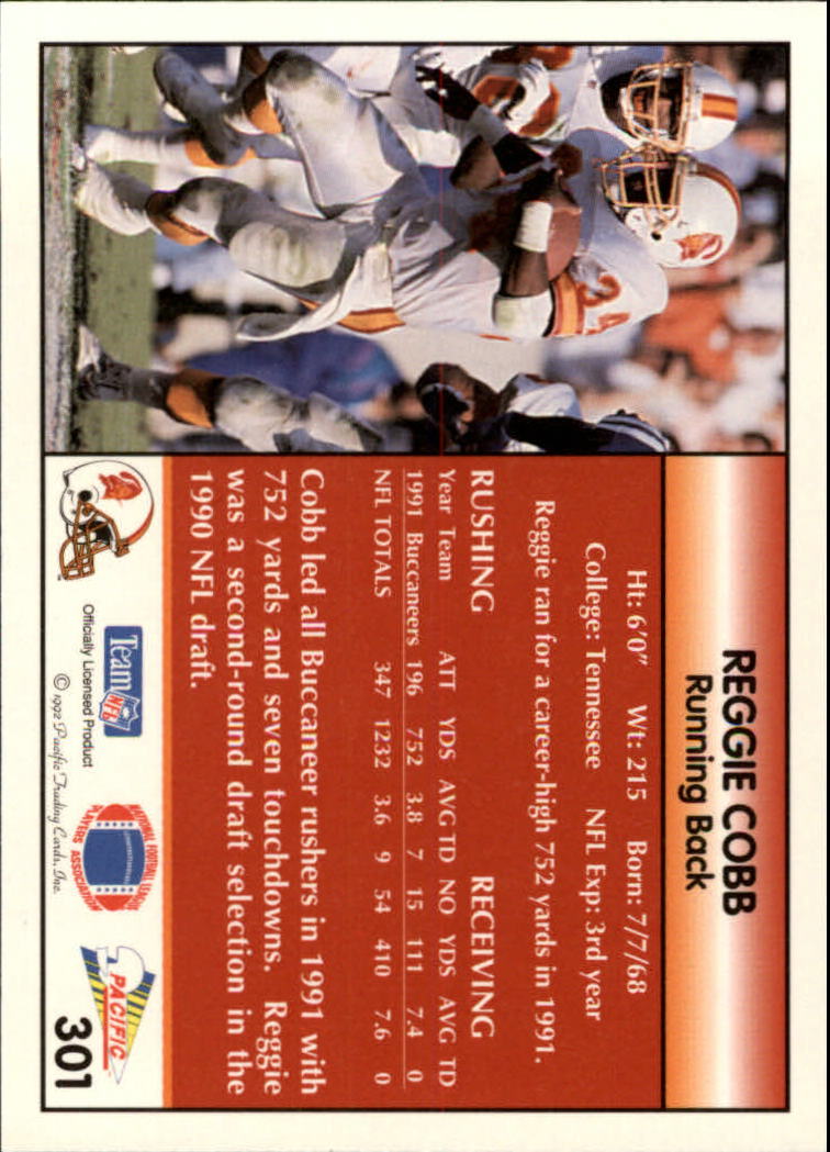 B1903- 1992 Pacific Football Cards 251-500 +Rookies -You Pick- 15+ FREE US SHIP - Picture 99 of 481