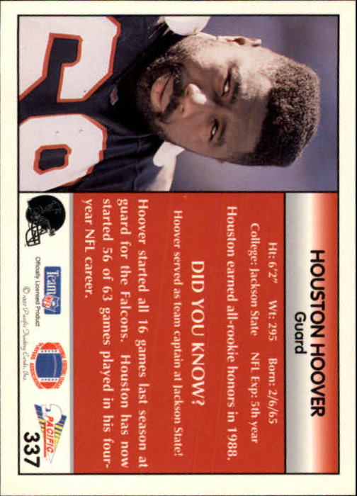 B1903- 1992 Pacific Football Cards 251-500 +Rookies -You Pick- 15+ FREE US SHIP - Picture 167 of 481