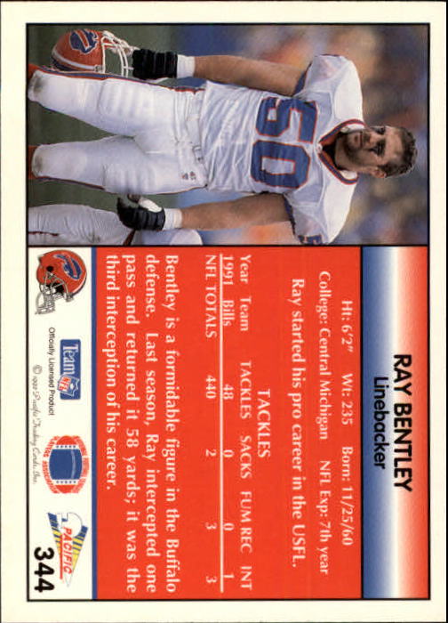 B1903- 1992 Pacific Football Cards 251-500 +Rookies -You Pick- 15+ FREE US SHIP - Picture 179 of 481