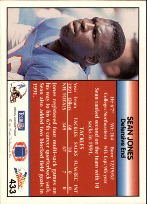 B1903- 1992 Pacific Football Cards 251-500 +Rookies -You Pick- 15+ FREE US SHIP - Picture 354 of 481