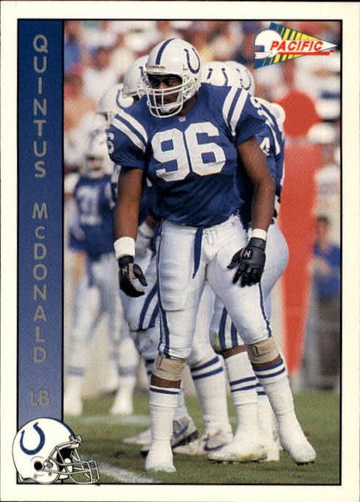 B1903- 1992 Pacific Football Cards 251-500 +Rookies -You Pick- 15+ FREE US SHIP - Picture 371 of 481