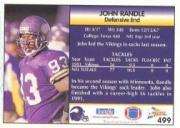 1992 Pacific #499 John Randle back image