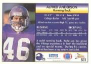 1992 Pacific #511 Alfred Anderson back image