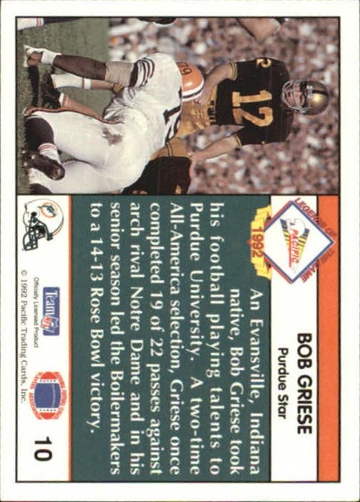 Sports Card Back