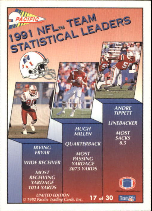 1992 Pacific Football "Insert" Cards - Picture 49 of 93