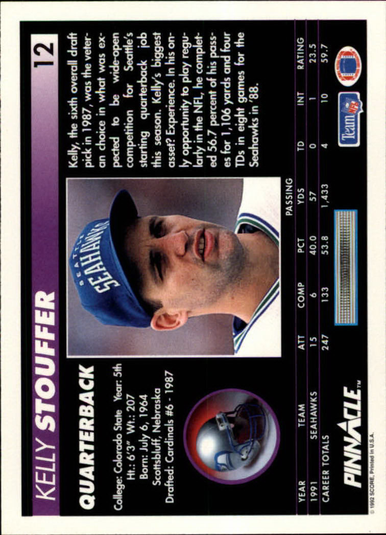 A1803- 1992 Pinnacle FB Card #s 1-250 +Rookies -You Pick- 15+ FREE US SHIP - Picture 25 of 499
