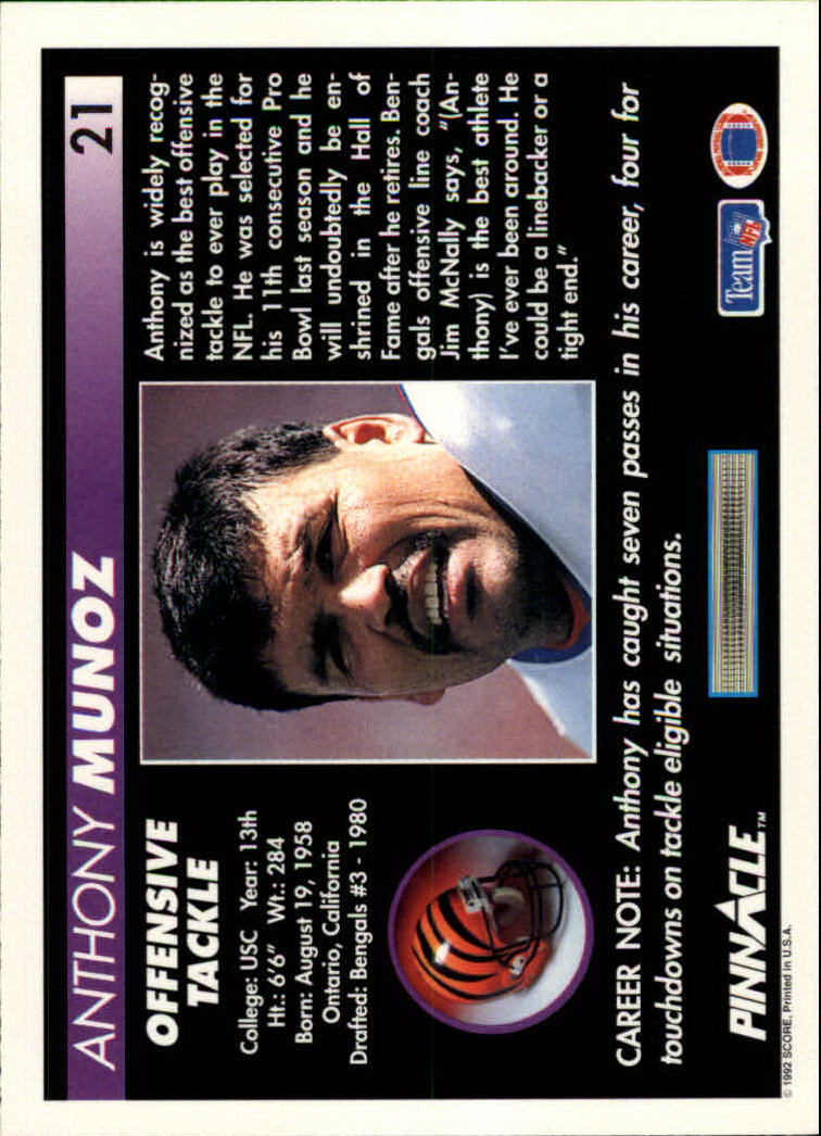 A1803- 1992 Pinnacle FB Card #s 1-250 +Rookies -You Pick- 15+ FREE US SHIP - Picture 43 of 499