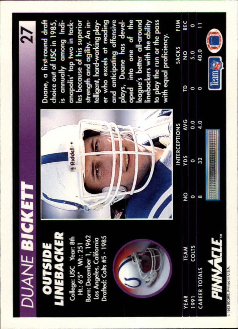 A1803- 1992 Pinnacle FB Card #s 1-250 +Rookies -You Pick- 15+ FREE US SHIP - Picture 55 of 499