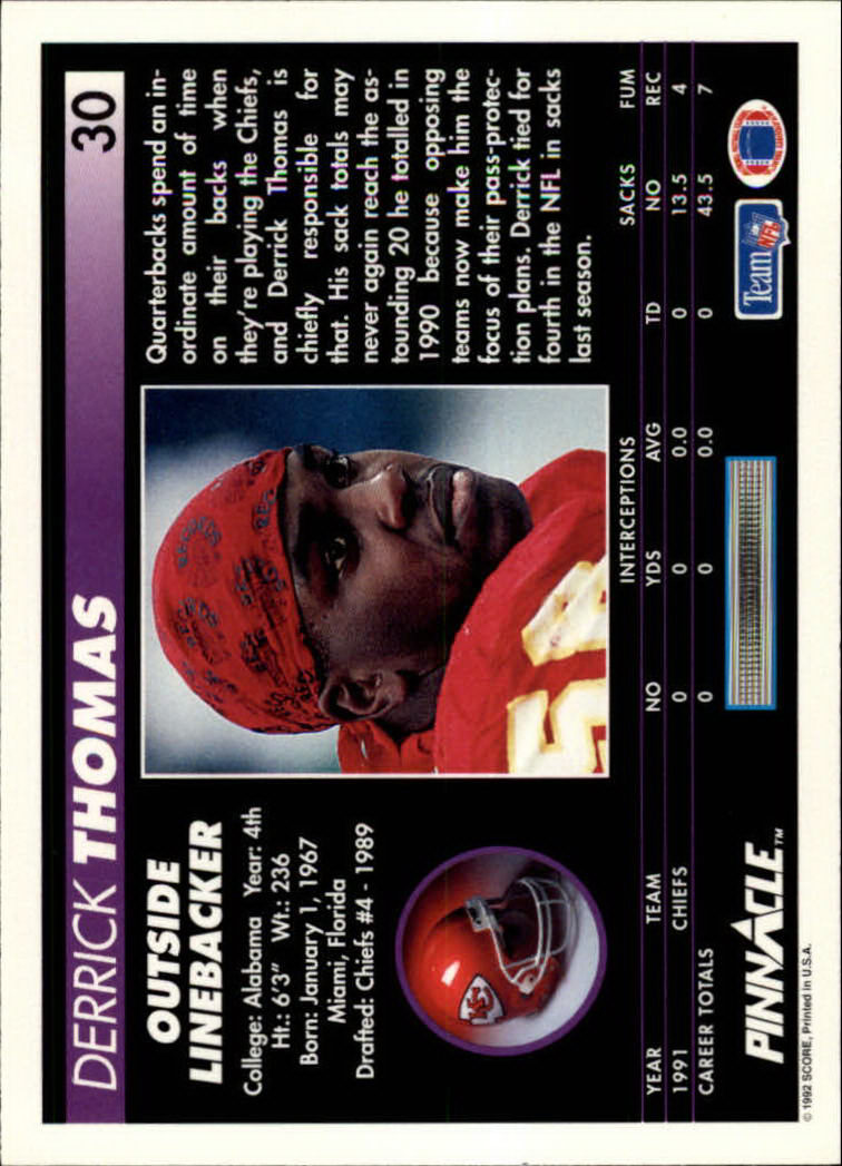A1803- 1992 Pinnacle FB Card #s 1-250 +Rookies -You Pick- 15+ FREE US SHIP - Picture 61 of 499