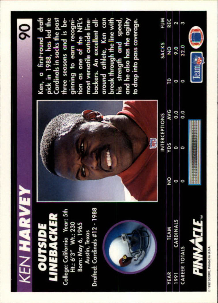 A1803- 1992 Pinnacle FB Card #s 1-250 +Rookies -You Pick- 15+ FREE US SHIP - Picture 181 of 499