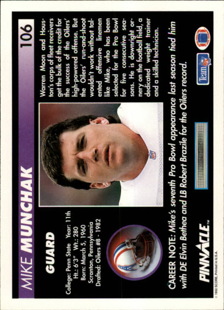 A1803- 1992 Pinnacle FB Card #s 1-250 +Rookies -You Pick- 15+ FREE US SHIP - Picture 213 of 499