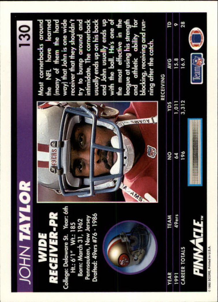 A1803- 1992 Pinnacle FB Card #s 1-250 +Rookies -You Pick- 15+ FREE US SHIP - Picture 261 of 499