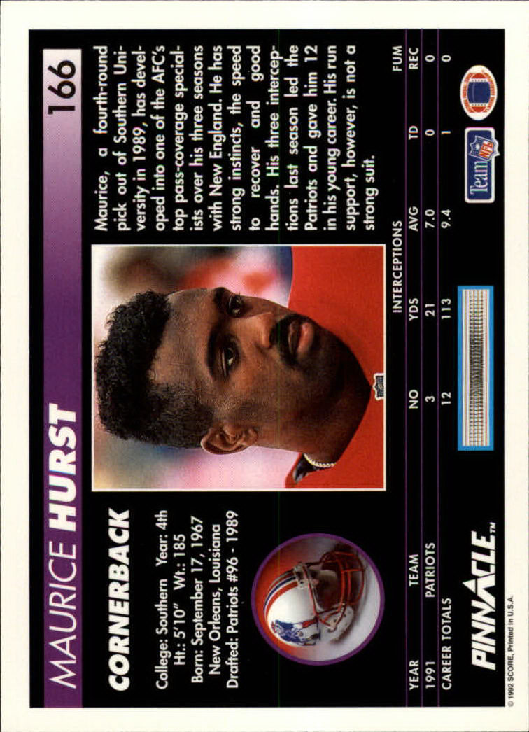A1803- 1992 Pinnacle FB Card #s 1-250 +Rookies -You Pick- 15+ FREE US SHIP - Picture 333 of 499
