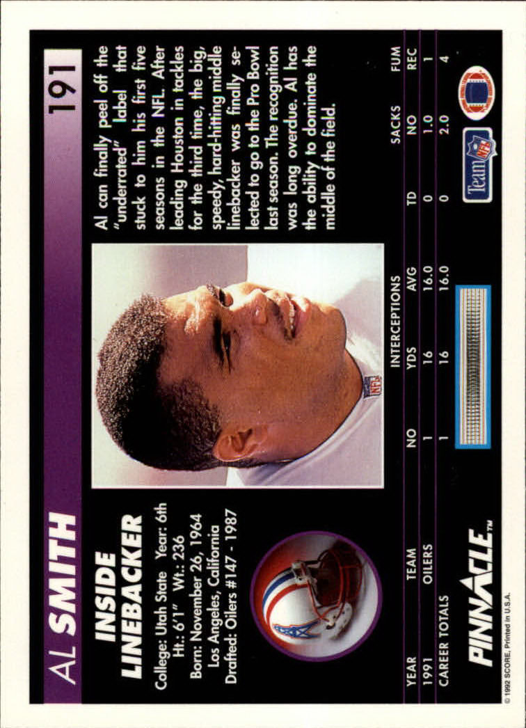 A1803- 1992 Pinnacle FB Card #s 1-250 +Rookies -You Pick- 15+ FREE US SHIP - Picture 383 of 499