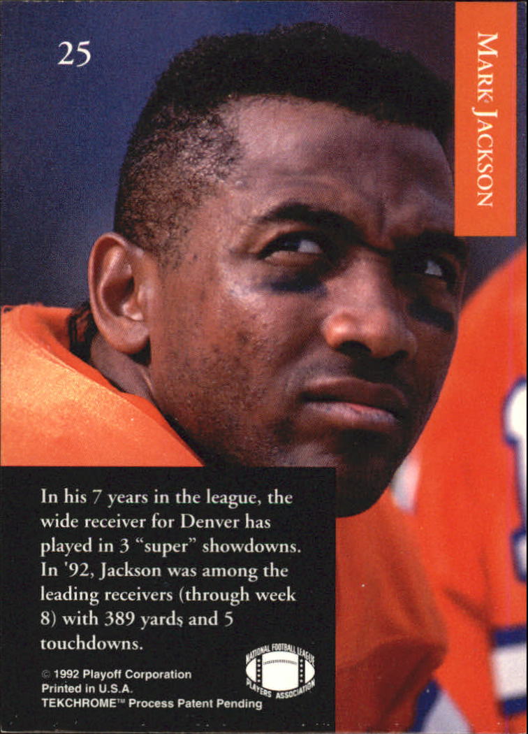 1992 Playoff #25 Mark Jackson back image