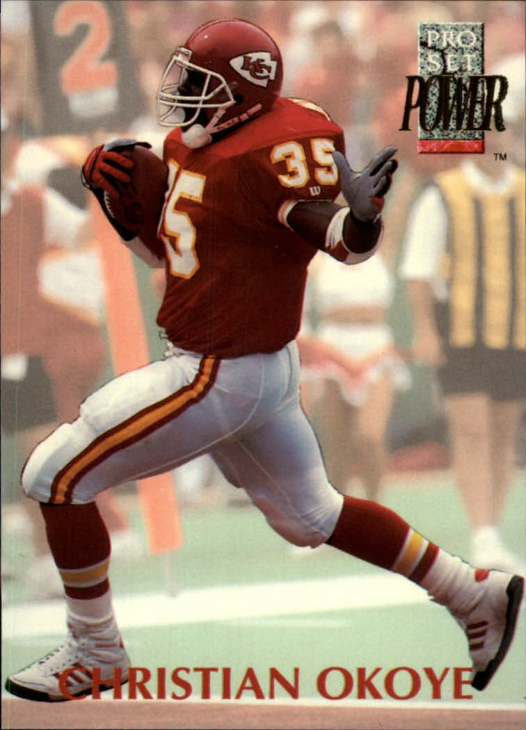 1990 Pro Set Football Christian Okoye Kansas City Chiefs #532