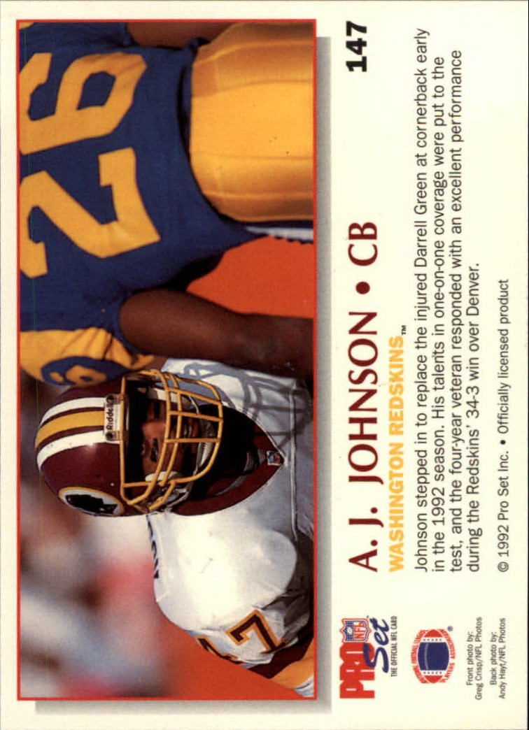 1992 Power #147 Anthony Johnson back image