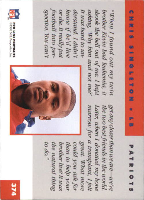 1992 Pro Line Portraits Football "Main Set" Base Cards #301 to #467 - Picture 149 of 329