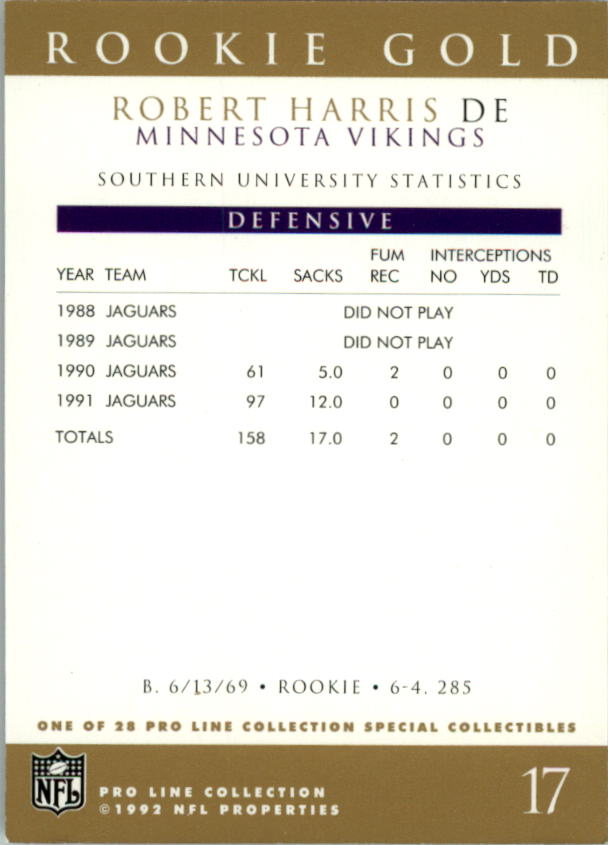 1992 Pro Line Portraits Football "Insert" Cards - Picture 49 of 89