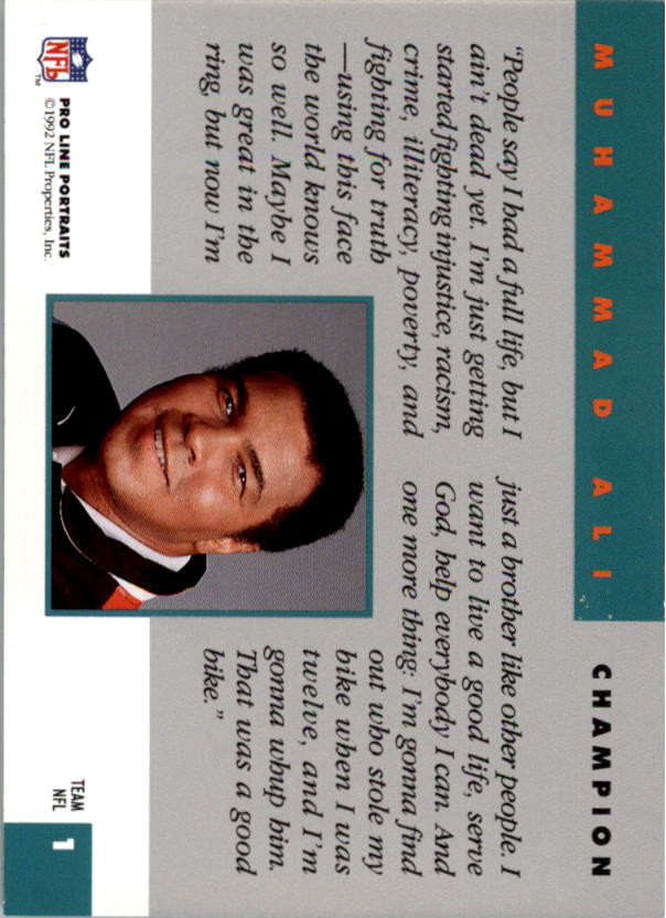 1992 Pro Line Portraits Football "Insert" Cards - Picture 55 of 89
