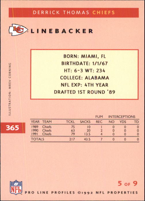 1992 Pro Line Profiles Football "Main Set" Base Cards #361 to #495, Checklists - Picture 11 of 289