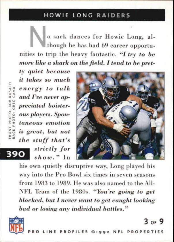 1992 Pro Line Profiles Football "Main Set" Base Cards #361 to #495, Checklists - Picture 61 of 289